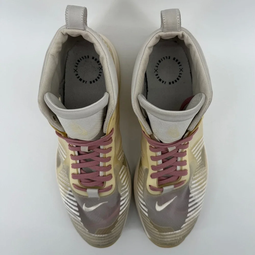 Nike LeBron James x John Elliott Icon Men‎ 13 Sail White Grey AQ0114-101 Sneaker